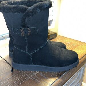 Women's Black Suede Boots